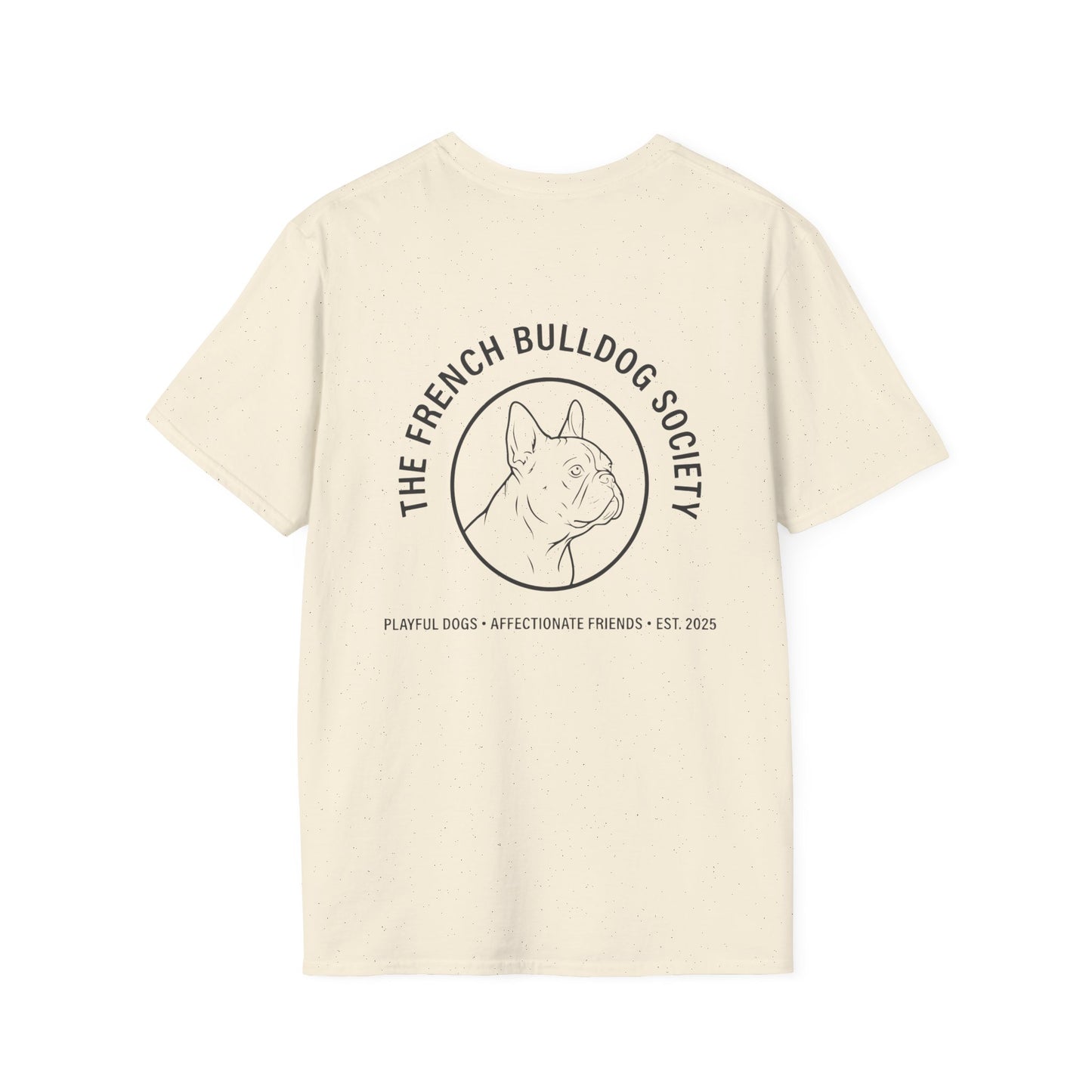 Frenchie Society Tee Natural/Charcoal