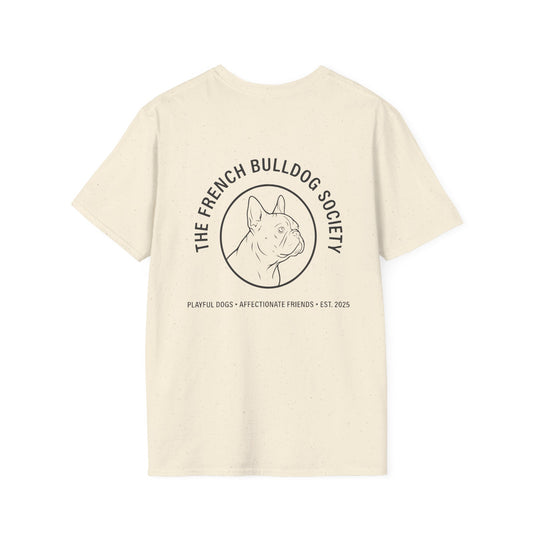 Frenchie Society Tee Natural/Charcoal