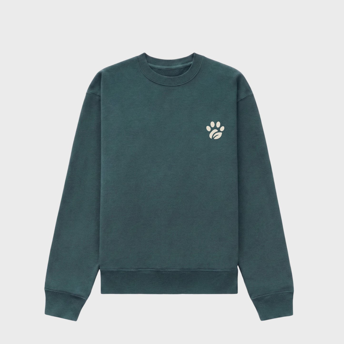 Pitbull Society Crewneck Blue Spruce/Creme