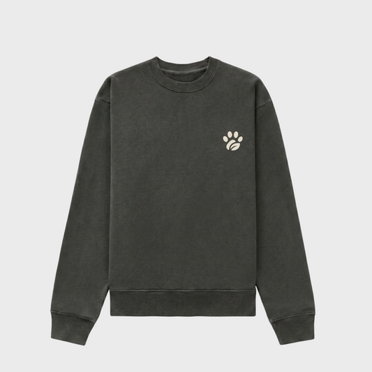 French Bulldog Society Crewneck Pepper/Creme