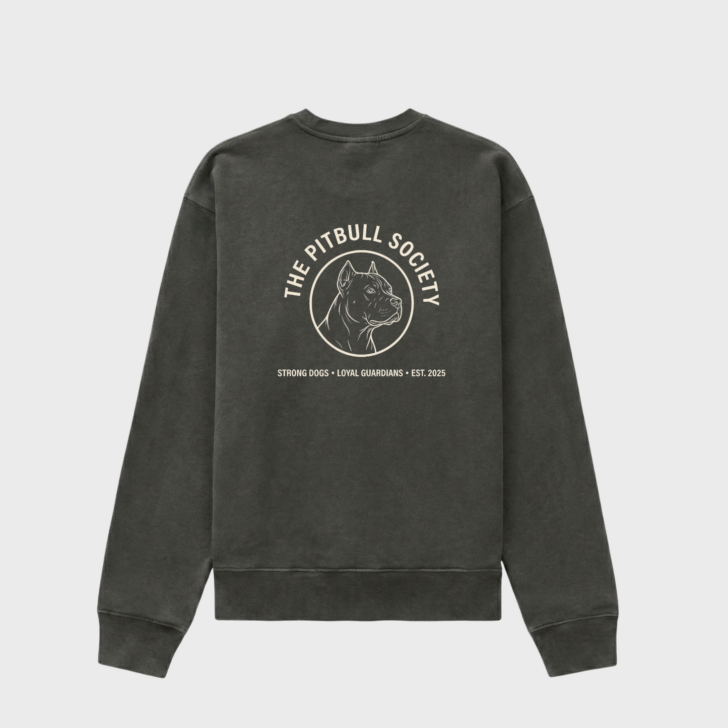 Pitbull Society Crewneck Pepper/Creme