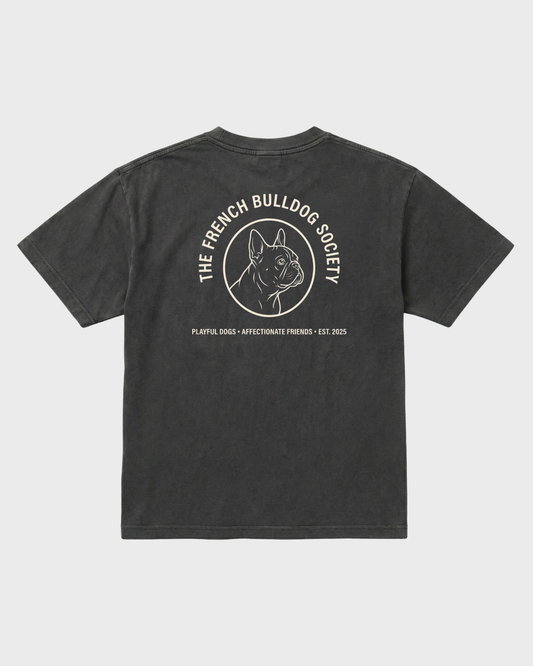French Bulldog Society Tee Pepper
