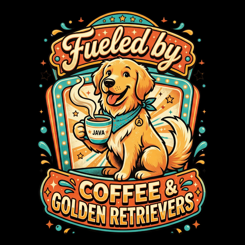 Coffee & Retrievers Tee