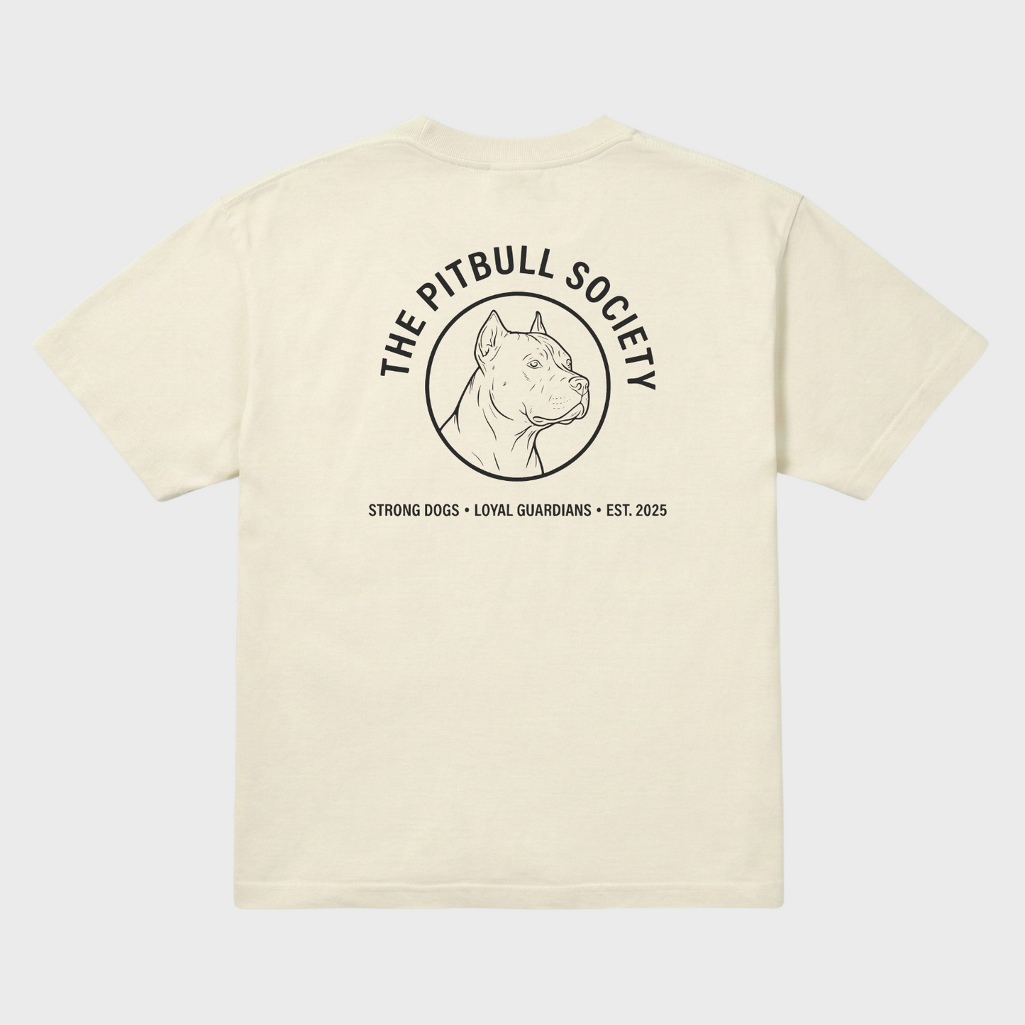 Pitbull Society Tee Ivory/Charcoal