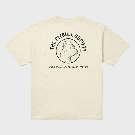 Pitbull Society Tee Ivory/Charcoal
