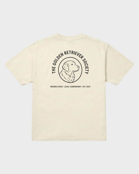 Golden Retriever Society Tee Ivory