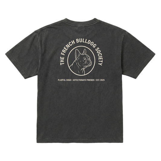 French Bulldog Society Tee Pepper