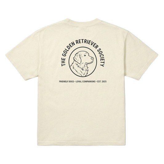 Golden Retriever Society Tee Ivory