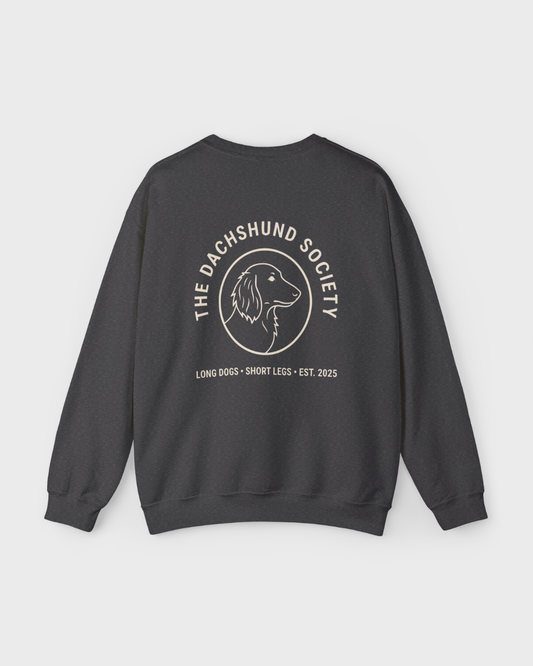 Dachshund Society Crewneck Vintage Ash/Creme