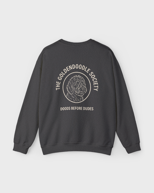 Goldendoodle Society Crewneck Vintage Ash/Creme